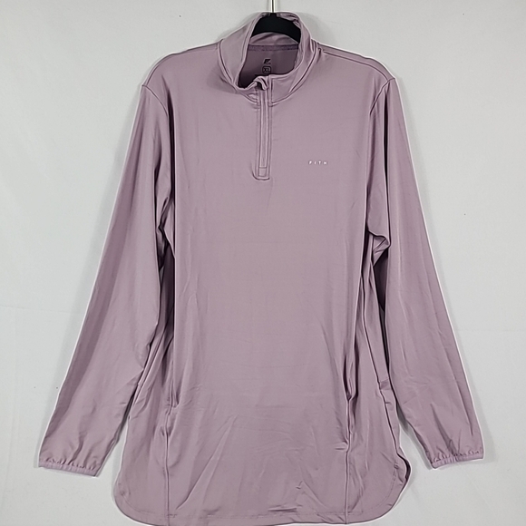 NEW FITH Women’s Motion High Neck Quarter-Zip Top Lavender Sz XL NWT - Picture 1 of 5